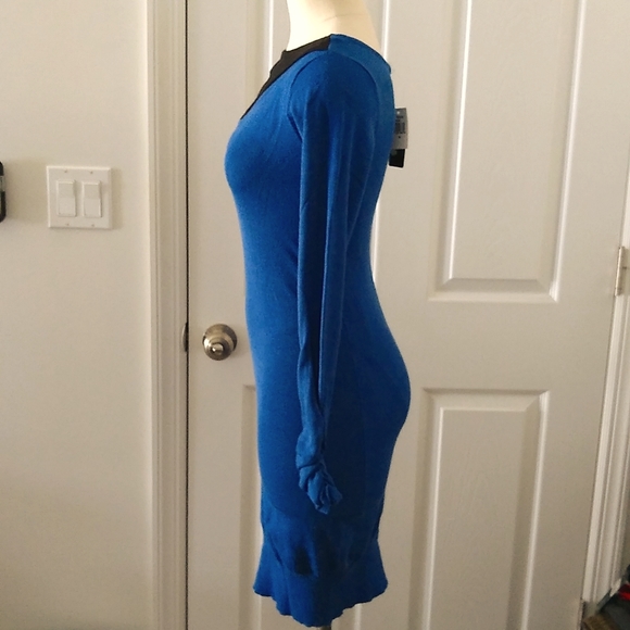 Planet Gold Asymmetrical Sweater Dress - Picture 2 of 7